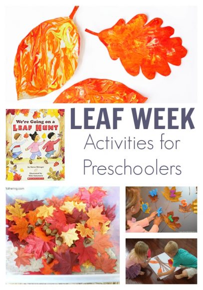 Leaf Week for Preschoolers Featuring We're Going on a Leaf Hunt