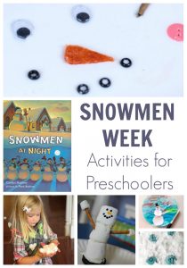 Snowmen Themed Week Activity Plan for Preschoolers