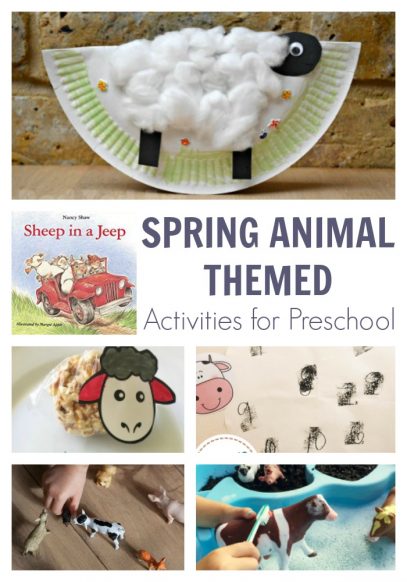 Spring Farm Animal Themed Activities for Preschoolers
