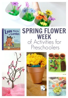 Spring Flowers Week for Preschoolers Featuring Lola Plants a Garden