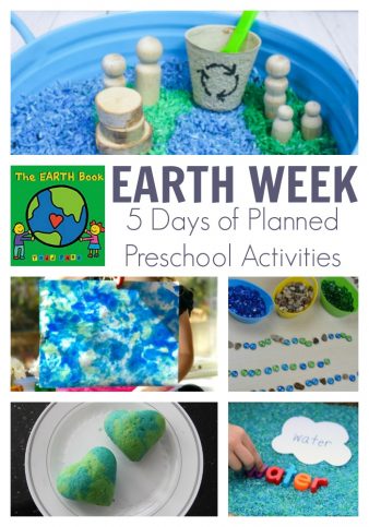 The Earth Book and Earth Day Week Plan for Preschoolers