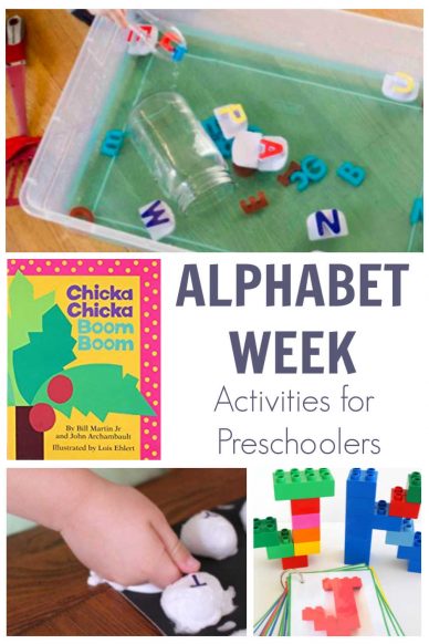 Alphabet Activities featuring Chicka Chicka Boom Boom for Preschoolers