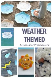 Little Cloud by Eric Carle Preschool Activities Week Plan