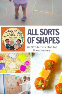 Shape Week Activity Plan for Preschool featuring Round is a Tortilla