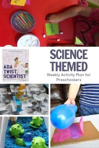 Ada Twists, Scientist, Science Themed Activity Plan for Preschoolers